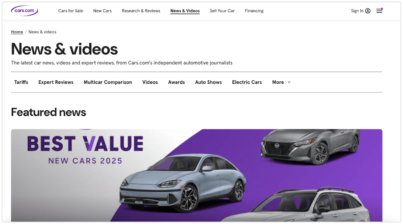 Cars.com news and blog articles